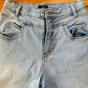 BDG Light Blue High-Rise Straight Jeans